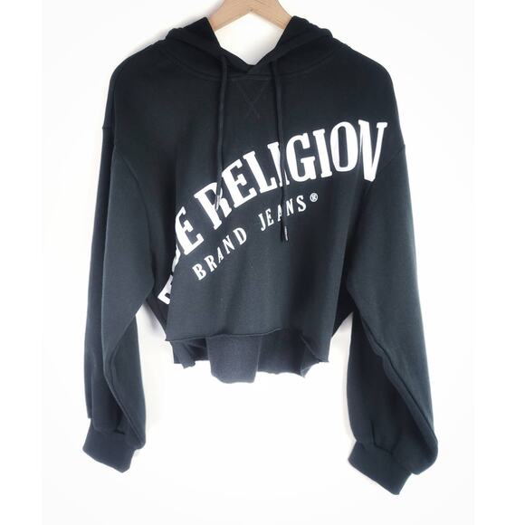 NWT True Religion Cropped Sweatshirt - Large - Picture 3 of 10